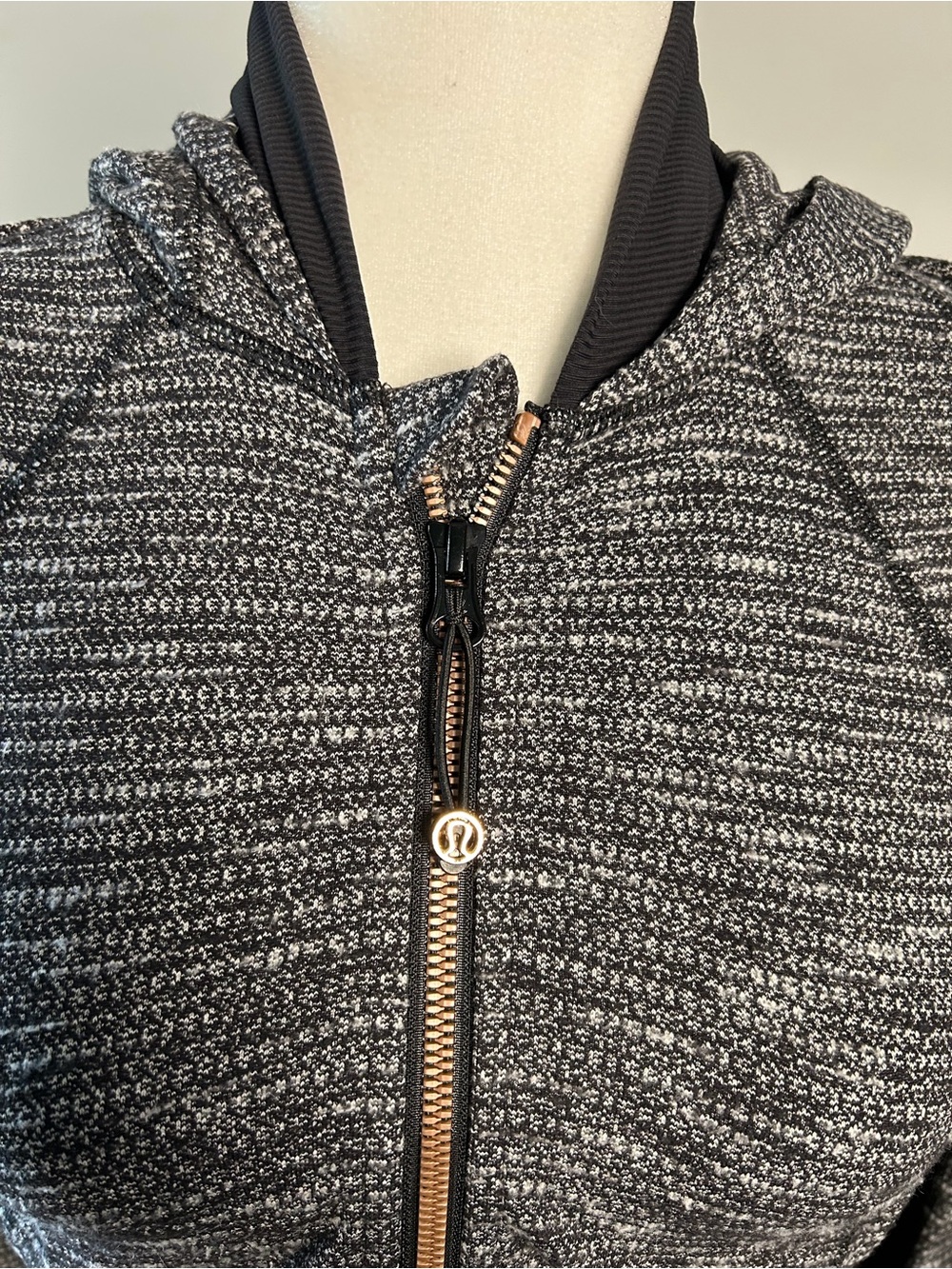 lululemon athletica Black Heather Zip Hoodie Jacket - Picture 2 of 13